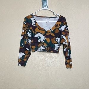 Vintage 90s L/S Crop Top